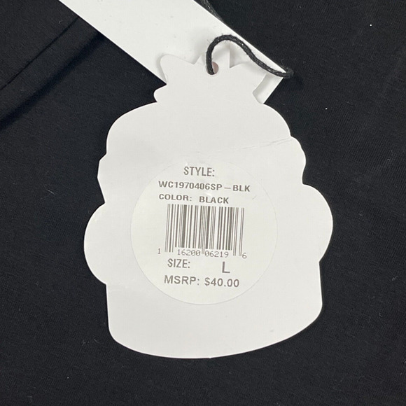 Wake Bake and Cake Cannabis Pot T-Shirt Men L Black Chill Wedding Cake WFCK - Picture 7 of 7